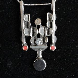 Handcrafted Pewter Pendant Necklace
